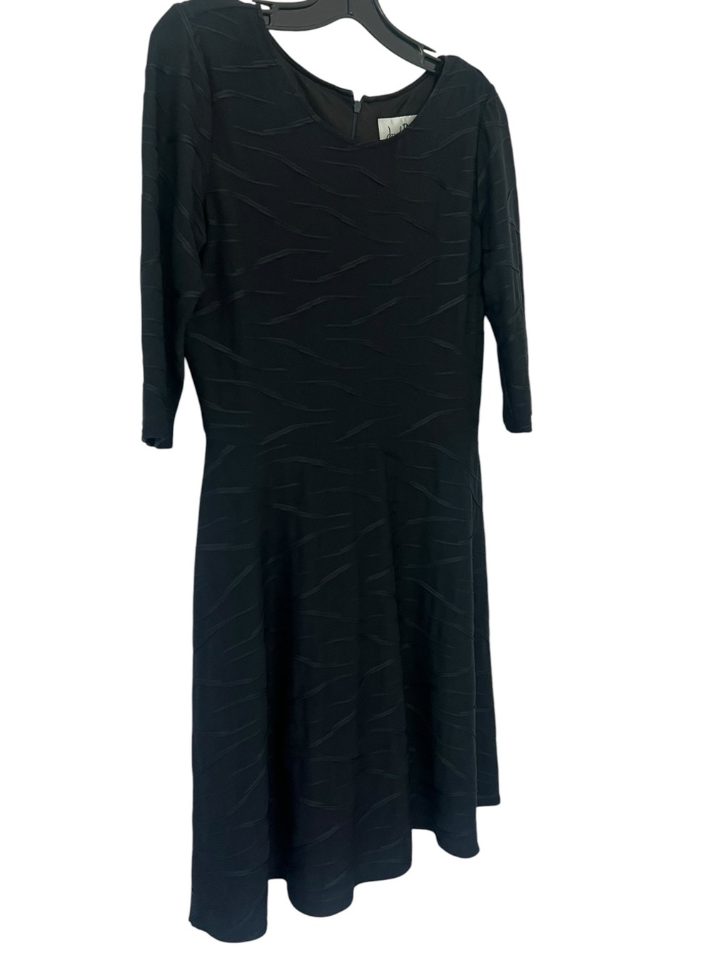 Joseph Ribkoff Textured Stretch Women’s Black Dress with Back Zipper Size M